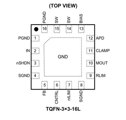 Circuito Integrado IC Chip de Alimentación para Pantalla AMOLED de Triple Salida