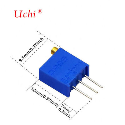 Resistencia variable 3296w con ajuste superior, multivuelta, cerámica, potenciómetro de ajuste fino, potenciómetro de precisión de 10k