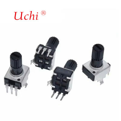 Potenciómetro rotatorio ajustable de película de carbono RV09 de una vuelta, 10K, 12,5 mm