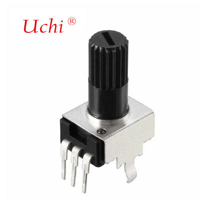 Potenciómetro rotatorio ajustable de película de carbono RV09 de una vuelta, 10K, 12,5 mm