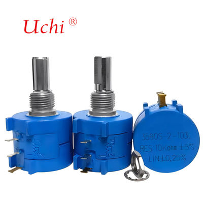 Potenciómetro rotatorio de precisión bobinado de múltiples vueltas 3590, 10k Ohm, 5%, 2w