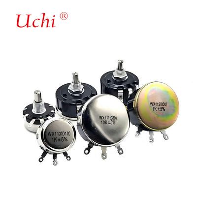 Potenciómetro bobinado de una sola vuelta WX111 Resistencia ajustable de 1w Potenciómetro rotatorio de precisión