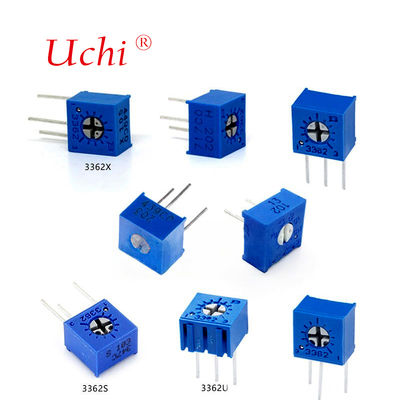 Potenciómetro de precisión de ajuste fino 3362S 10K Resistencia ajustable de precisión de metal y vidrio