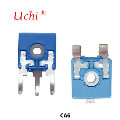 Potenciómetro español CA6 Resistor ajustable potenciómetro de ajuste de película de carbono de una sola vuelta