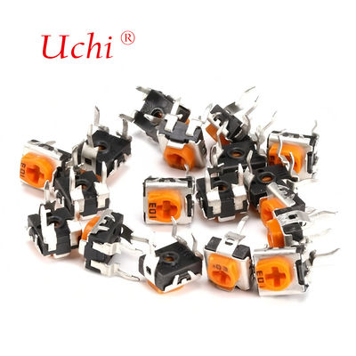 RM063 Potenciómetro de ajuste de película de carbono de una vuelta amarillo 1M Resistencia ajustable