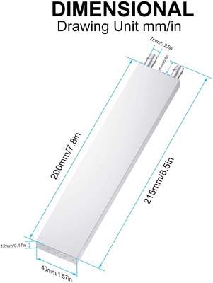 Un sistema de radiador de enfriador de agua líquida con una cabeza de absorción de calor de plata