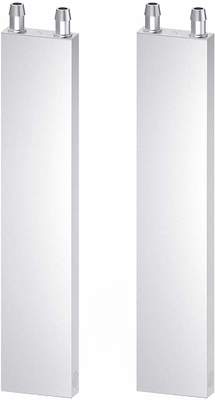 Un sistema de radiador de enfriador de agua líquida con una cabeza de absorción de calor de plata