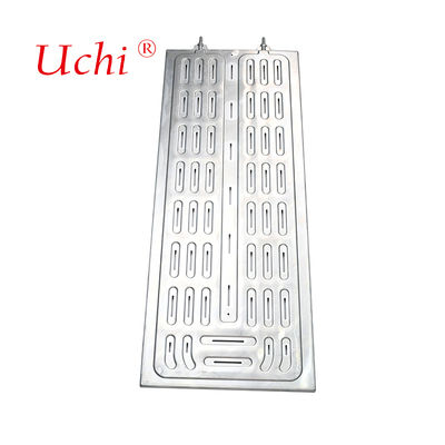 Batería Ess Aluminio Placa fría Agua Fría Liquido de enfriamiento Brasa Evaporador Placa refrigerada por fluido