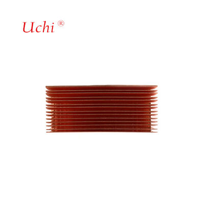 El fregadero es de cobre de espesor de aleta