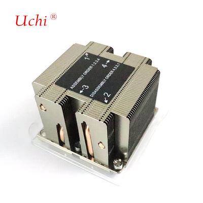 El sumidero de calor extrudido negro para el mecanizado CNC - Aplicación de CPU y servidor