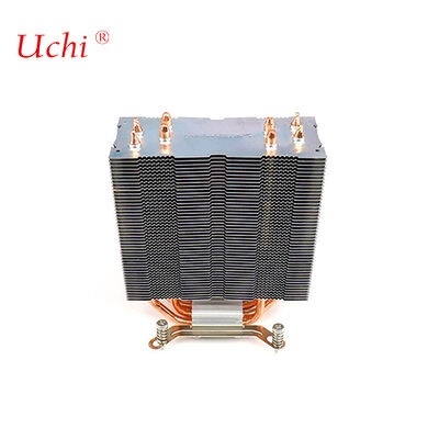 Clip-tipo de cierre de cerradura de la aleta del ordenador CPU sumidero de calor con 4 tuberías de calor