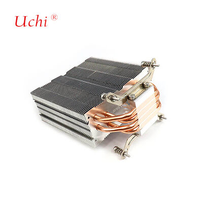Clip-tipo de cierre de cerradura de la aleta del ordenador CPU sumidero de calor con 4 tuberías de calor