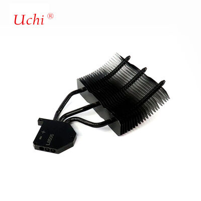 Diseno de calor LED de aluminio negro de alta precisión