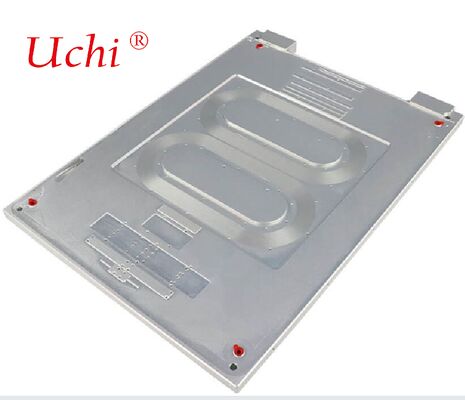 Tubo de cobre de doble bucle de fibra láser de enfriamiento por agua placa fría