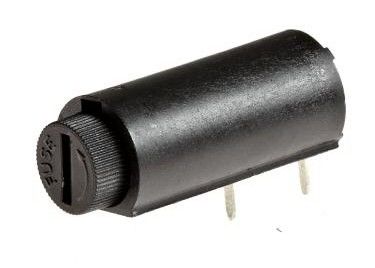 Soporte horizontal tubular termoplástico impreso del tenedor del fusible de cartucho de la placa de circuito 5x20m m