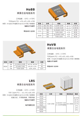 Resistor de aleación desnuda también conocido como sensor de corriente de aleación pura desnuda