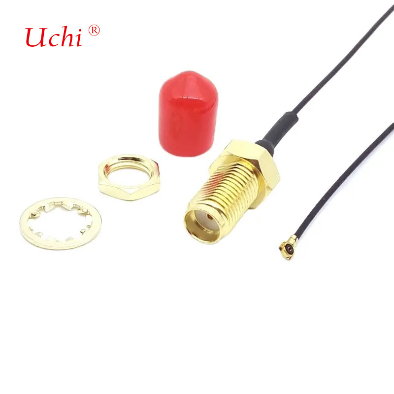SMA a Ufl cola de cerdo SMA hembra a Ufl cable de extensión hembra de 5 cm Ra SMA hembra a Ufl cable