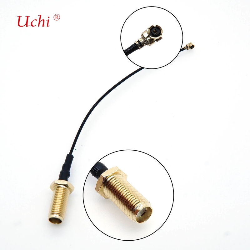 U.FL a PR SMA Antenna WiFi femenina Pigtail 1.13 Cable de RF Ufl 1.13 mm