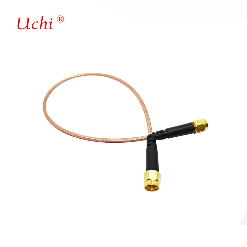 Baja pérdida SMA Plug masculino para SMA Plug masculino RG316 Wire Tail Patch Cord Expansion Cable Assembly