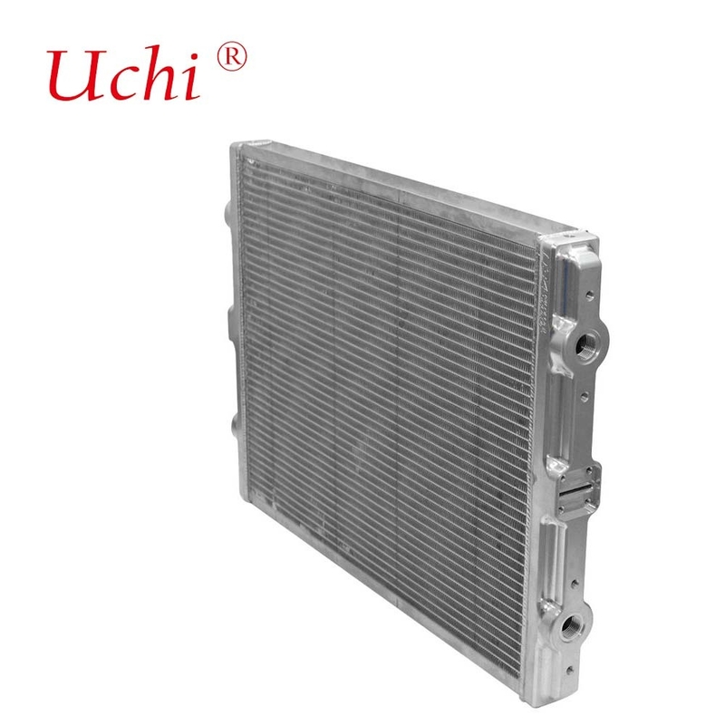 Intercambiador de calor de placas de agua de aleta de microcanal Intercambiador de calor compacto ligero