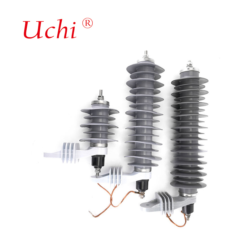 ISO9001 Línea de distribución compuesta MOA 10KA 33KV Arrestador sin brechas de óxido de zinc