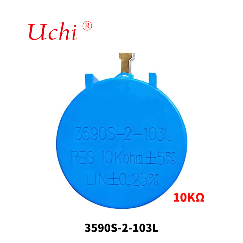 Potenciómetro rotatorio de precisión bobinado de múltiples vueltas 3590, 10k Ohm, 5%, 2w