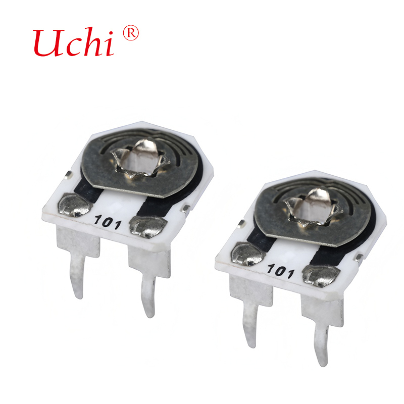 Potenciómetro de un solo giro W206, metal y vidrio esmaltado, potenciómetro de ajuste, 0,25 vatios, potenciómetro preestablecido