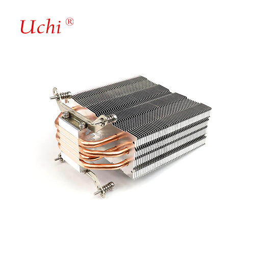 Clip-tipo de cierre de cerradura de la aleta del ordenador CPU sumidero de calor con 4 tuberías de calor