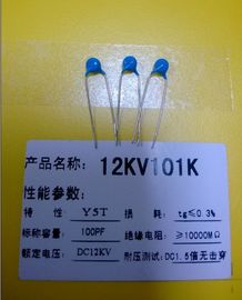 condensador de cerámica 12KV 100pF Y5T del disco 101K 101 plomados radiales