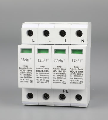 Tensión constructiva al aire libre 200/380VAC del dispositivo de protección contra sobrecargas del piso baja SPD