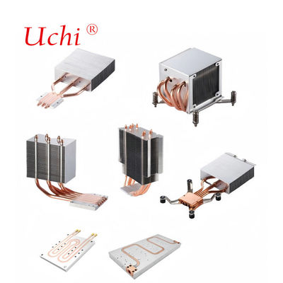 Placa de refrigeración por agua Computadora PC Servidor CPU Placa de refrigeración Radiador de aluminio Refrigeración líquida Cooper Tubo de calor Lavabo de calor