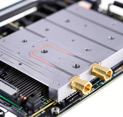 Batería de refrigeración por agua micro pequeña Placa de refrigeración líquida de aluminio Superficie refrigerada por líquido